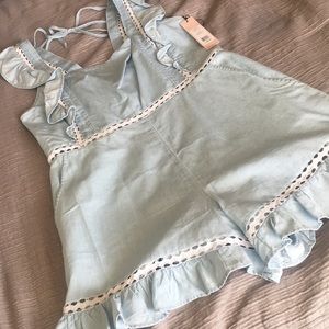 BCBGeneration square next denim romper